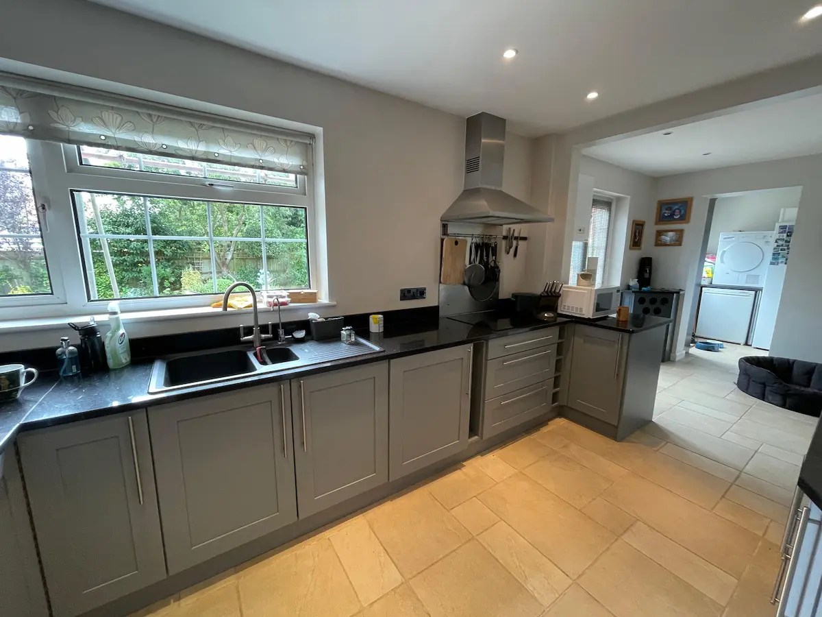 contemporary kitchen professionally sprayed by reece hamilton